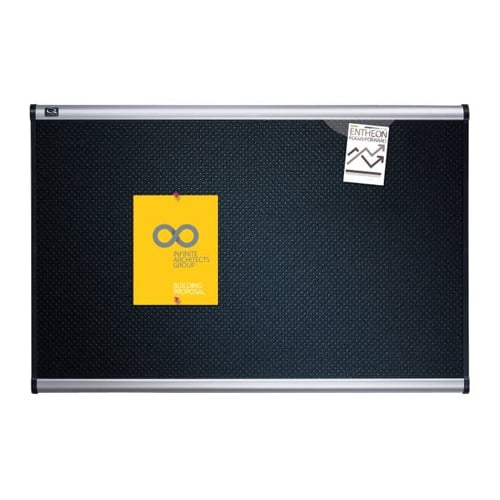 Quartet Prestige 72" x 48" Embossed Foam Bulletin Board with Aluminum Frame - B347A