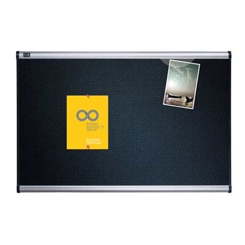 Quartet Prestige 72" x 48" Embossed Foam Bulletin Board with Aluminum Frame - B347A