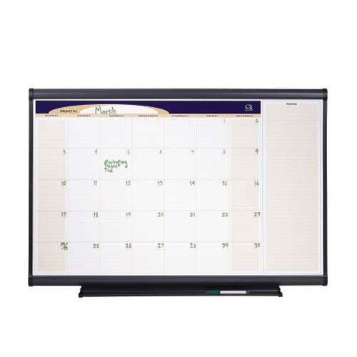 Quartet Prestige 4' x 3' Monthly Calendar Board - CP43