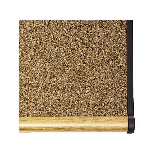 Quartet Prestige 48" x 36" Colored Cork Bulletin Board with Maple Frame - B244MA