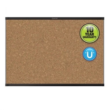 Quartet Prestige 2 Magnetic Cork Bulletin Boards with Black Frame