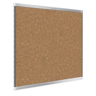 Quartet Prestige Magnetic Cork Bulletin Boards with Silver Frame