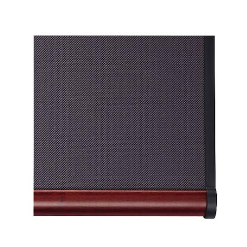 Quartet Prestige 36" x 24" Diamond Mesh Fabric Bulletin Board with Mahogany Frame - B443M