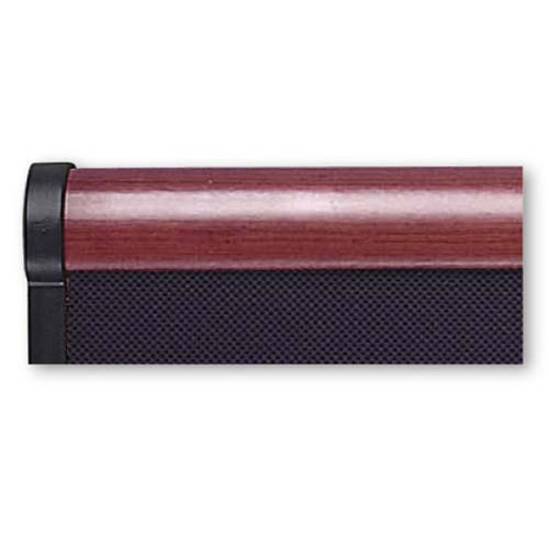 Quartet Prestige Mahogany Fabric Bulletin Board