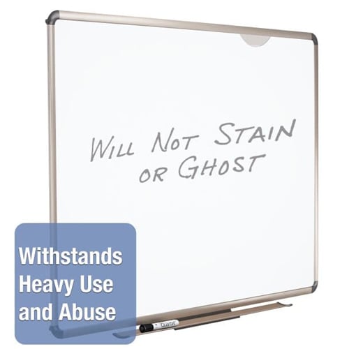 Quartet Prestige Plus 36" x 23" Titanium Frame Whiteboard - P563T