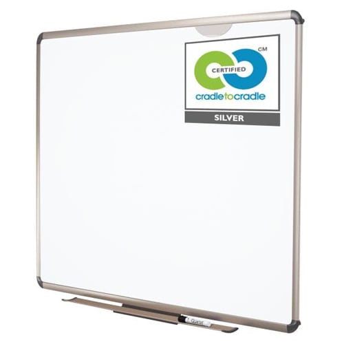 Quartet Prestige Plus 36" x 23" Titanium Frame Whiteboard - P563T