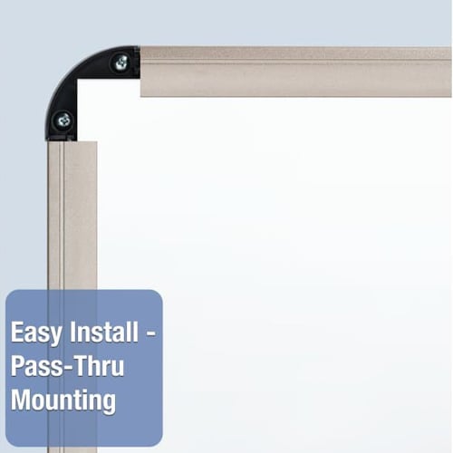 Quartet Prestige Plus 36" x 23" Titanium Frame Whiteboard - P563T