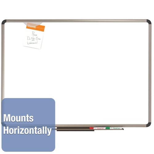 Quartet Prestige Plus 36" x 23" Titanium Frame Whiteboard - P563T