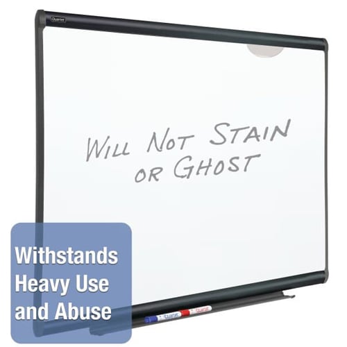 Quartet Prestige Plus 95" x 48" Graphite Frame Whiteboard