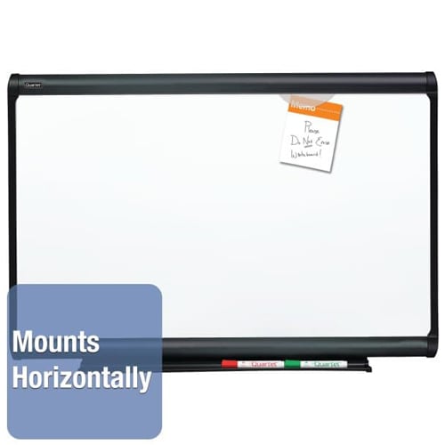 Quartet Prestige Plus 95" x 48" Graphite Frame Whiteboard