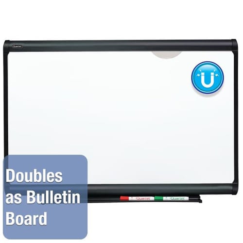 Quartet Prestige Plus 95" x 48" Graphite Frame Whiteboard
