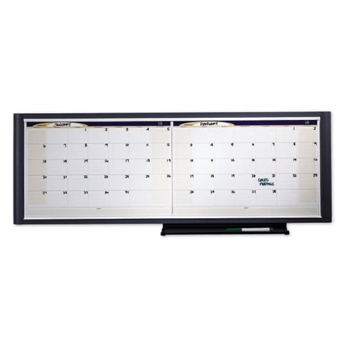Quartet Prestige Total Erase 3' x 1' Two-Month Cubicle Planner - CCP31