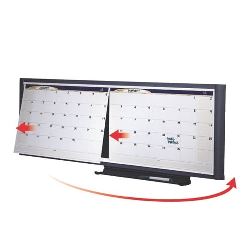 Quartet Prestige Total Erase 3' x 1' Two-Month Cubicle Planner - CCP31