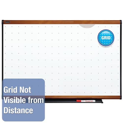 Quartet Prestige Total Erase 35" x 24" Light Cherry Frame Board