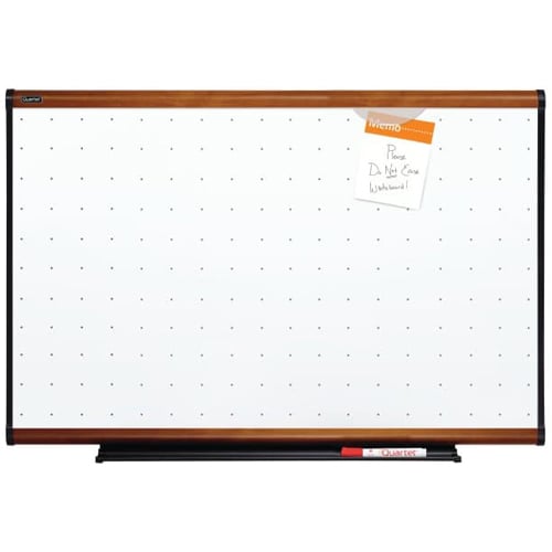Quartet Prestige Total Erase 35" x 24" Light Cherry Frame Board