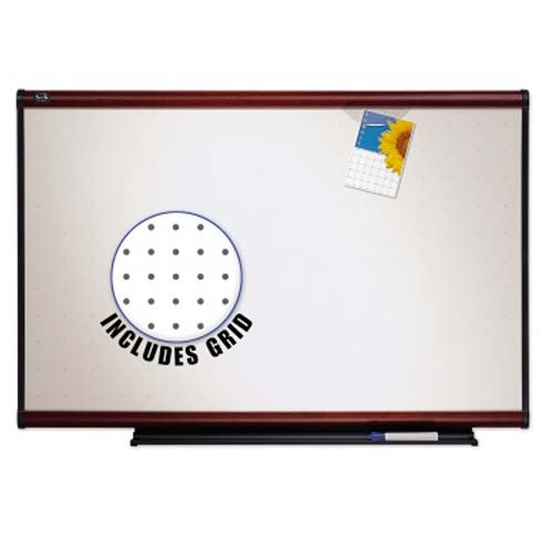 Quartet Prestige Total Erase 47" x 35" Mahogany Frame Board