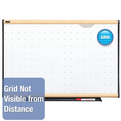 Quartet Prestige Total Erase 47" x 35" Maple Frame Board