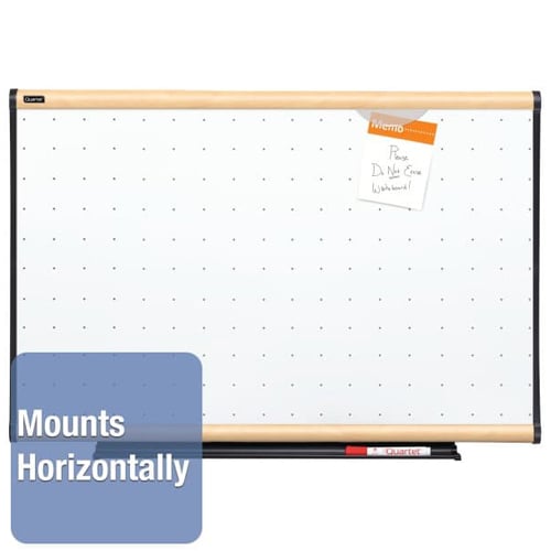 Quartet Prestige Total Erase 47" x 35" Maple Frame Board