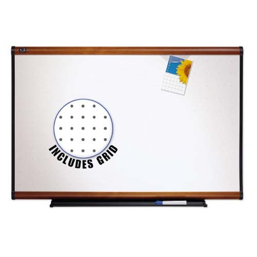 Quartet Prestige Total Erase 71" x 48" Light Cherry Frame Board