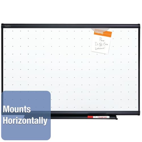 Quartet Prestige Total Erase 71" x 48" Graphite Frame Board