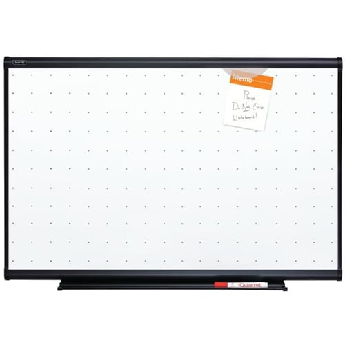 Quartet Prestige Total Erase 71" x 48" Graphite Frame Board