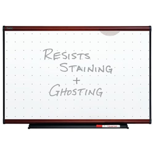 Quartet Prestige Total Erase 71" x 48" Mahogany Frame Board