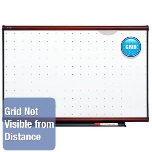 Quartet Prestige Total Erase 71" x 48" Mahogany Frame Board