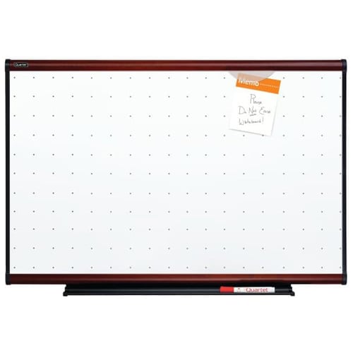 Quartet Prestige Total Erase 71" x 48" Mahogany Frame Board