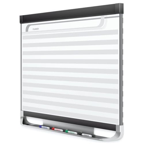 Quartet Prestige2 6' x 4' Magnetic Porcelain Horizontal Planner White Board - PP164P2