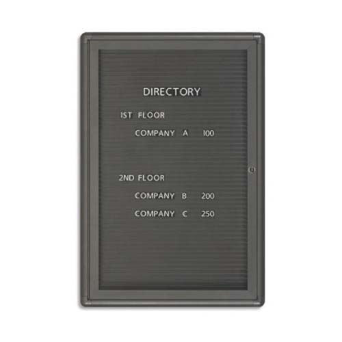 Quartet Radius Design 24" x 36" 1-Door Letter Directory - 2963LM
