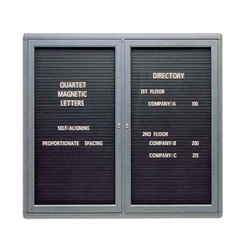 Quartet Radius Design 48" x 36" 2-Door Letter Directory - 2964LM