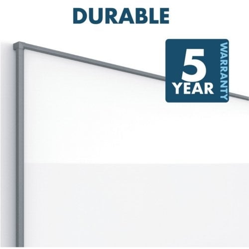 Quartet Silhouette 74" x 42" Nano-Clean Magnetic Whiteboard with Charcoal Aluminum Frame - CM7442C