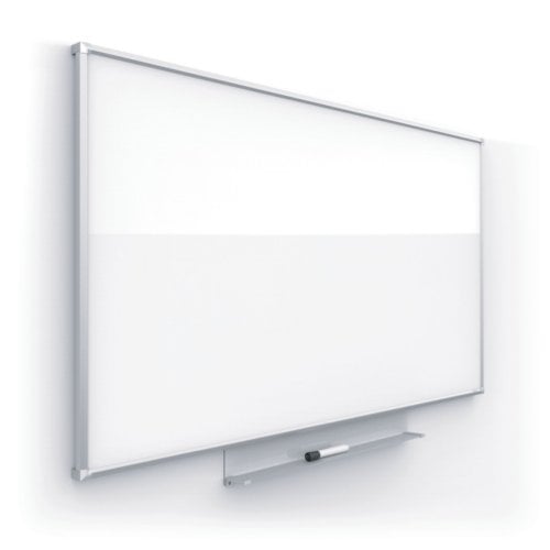 Quartet Silhouette Nano-Clean Magnetic Whiteboard with Silver Aluminum Frame