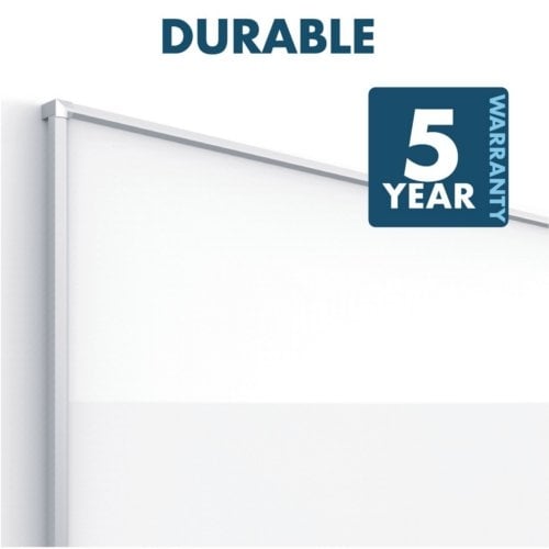 Quartet Silhouette Nano-Clean Magnetic Whiteboard with Silver Aluminum Frame