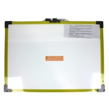Quartet Industrial Magnetic Whiteboard with Yellow Plastic Frame