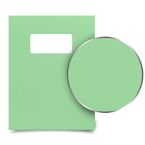 Quiet Kiwi 8.5" x 11" Card Stock Covers with Windows - 100 Sets