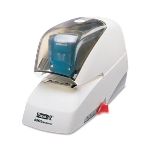 Rapid 5050e White Flat Clinch Electric Stapler - RPD73157