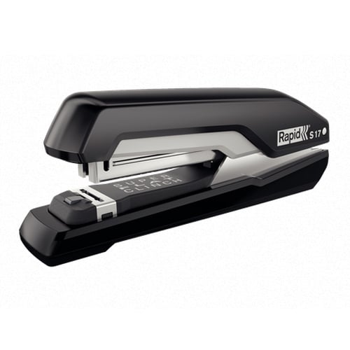 Rapid S17 Black/Gray Supreme SuperFlatClinch Fullstrip Stapler - RPD5000595