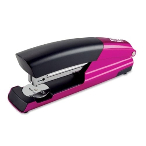 Rapid Wild Color Series Pink/Black Desktop Stapler with Staple Remover - RPD29013