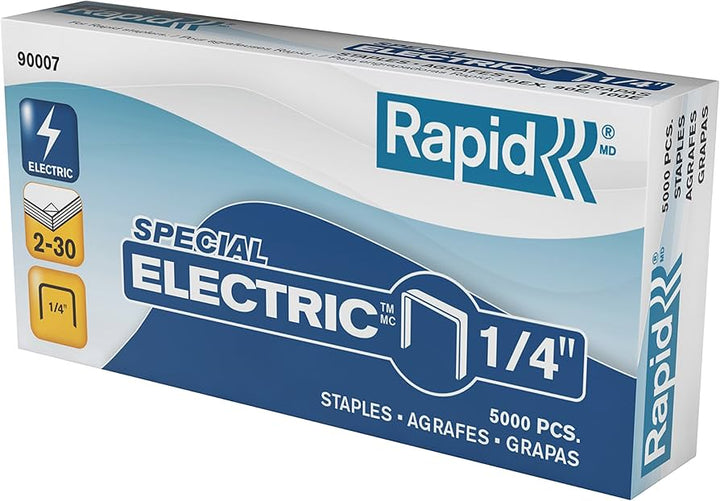 Rapid #90007 1/4” Electric Staples (5,000 per box) 