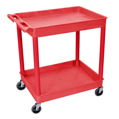 Luxor 2-Shelf Large Tub Utility Cart