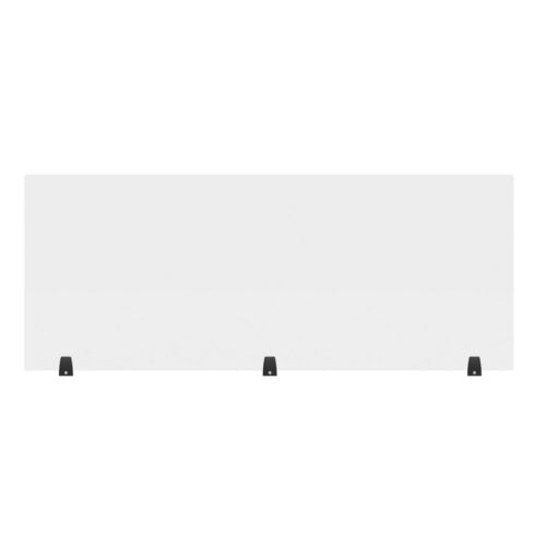 Luxor RECLAIM Clear Acrylic 60" x 24" Tabletop Sneeze Guard Desk Divider