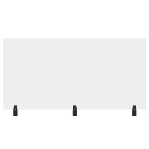 Luxor RECLAIM Clear Acrylic 60" x 30" Clamp-On Sneeze Guard Cubicle Wall Extender