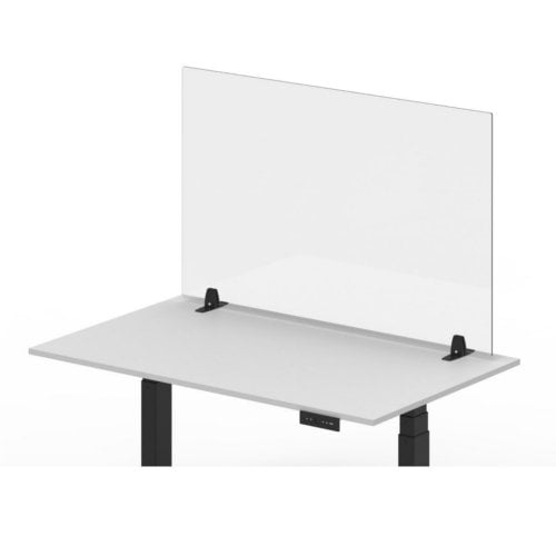 Luxor RECLAIM Clear Acrylic Tabletop Sneeze Guard Desk Dividers