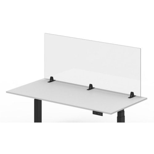 Luxor RECLAIM Clear Acrylic Tabletop Sneeze Guard Desk Dividers