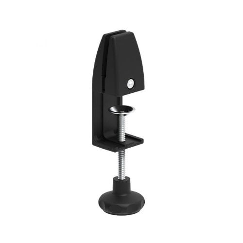 Luxor RECLAIM Frosted Acrylic 48" x 30" Clamp-On Sneeze Guard Desk Divider