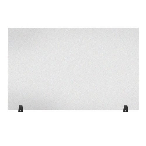 Luxor RECLAIM Frosted Acrylic 48" x 30" Tabletop Sneeze Guard Desk Divider