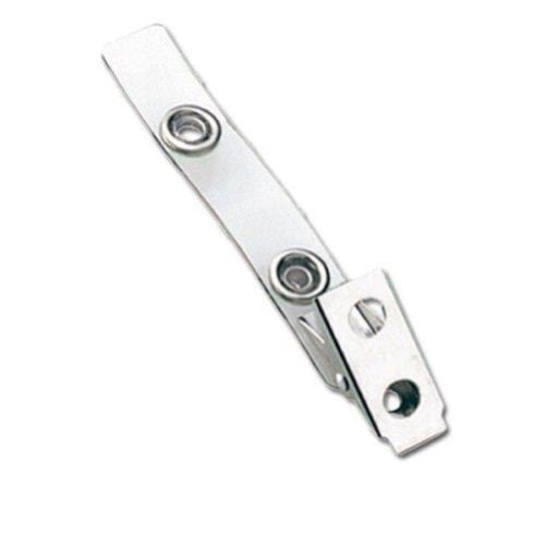 Recyclable 2-Hole Smooth-Face Strap Clips - 100pk