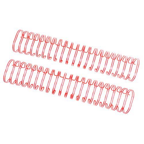 Red 1-1/4" 2:1 Pitch Twin Loop Wire - 100pk
