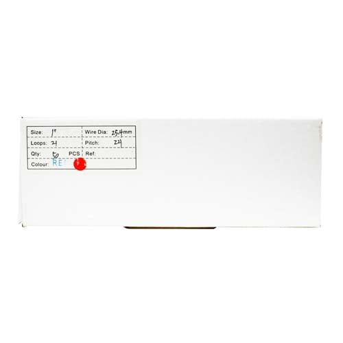 Red 1" 2:1 Pitch Twin Loop Wire - 50pk